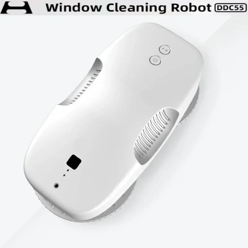 Window Cleaning Robot Automatic Glass Cleaner with AI Navigation and Variable Suction – White
