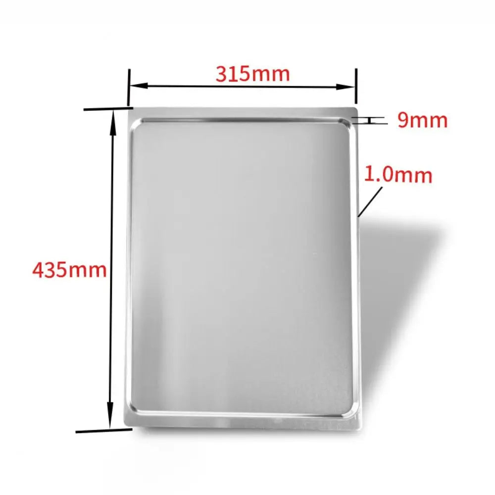 Non-Stick Aluminum Baking Tray 31.5 × 43.5cm Rectangular Oven Baking Sheet for Cookies Bread and Pastries – Light Grey
