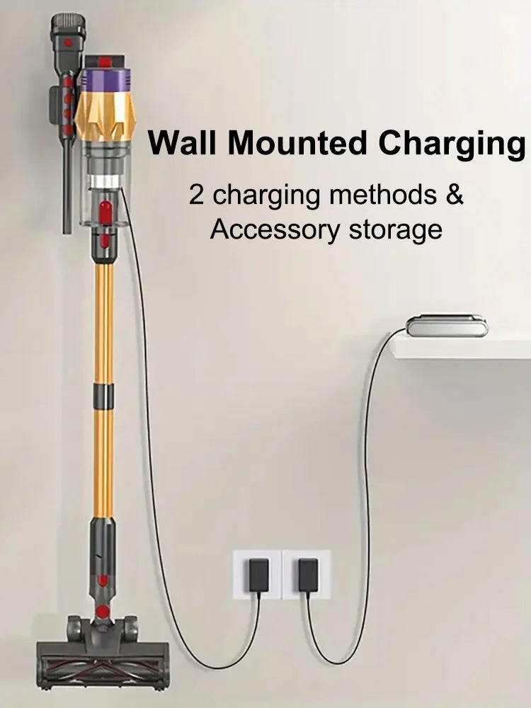 Vacuum Cleaner 550W Cordless Stick Vacuum 50000Pa HEPA Filtration LED Touchscreen - Gold