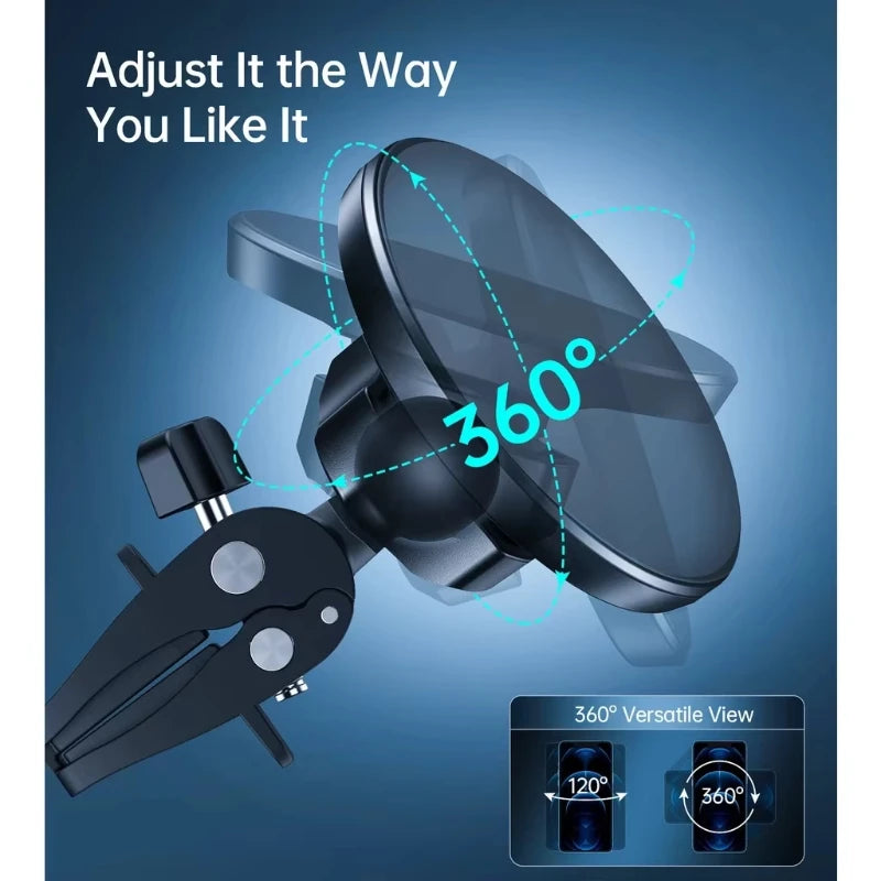 Phone Holder Adjustable Air Vent Mount One-Hand Operation Rotating Device Bracket Universal Fit