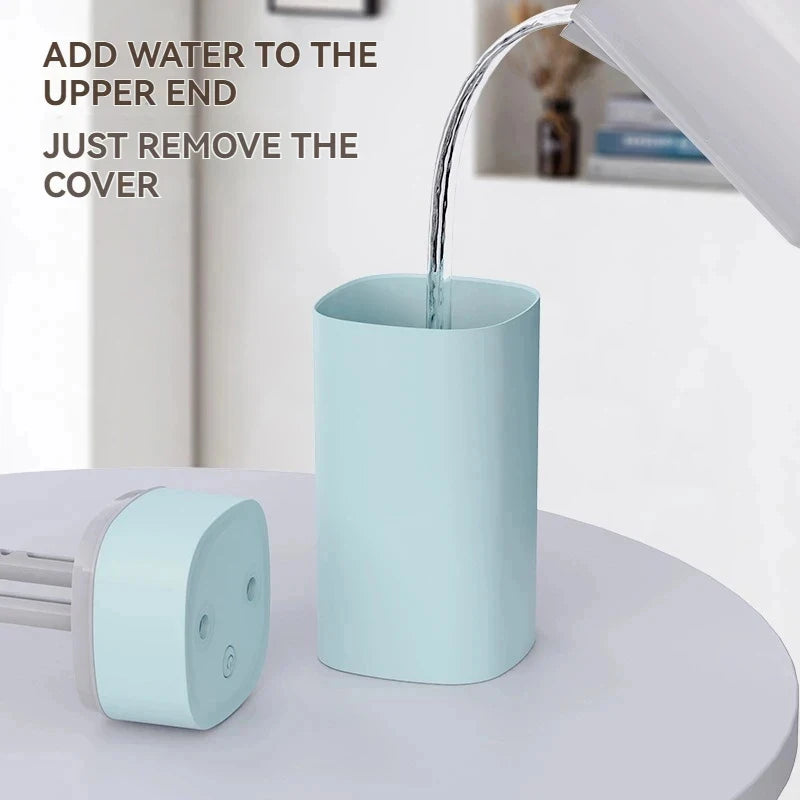 Dual Nozzle Humidifier 600 mL USB Quiet Mist Desk Humidifier - Light Green