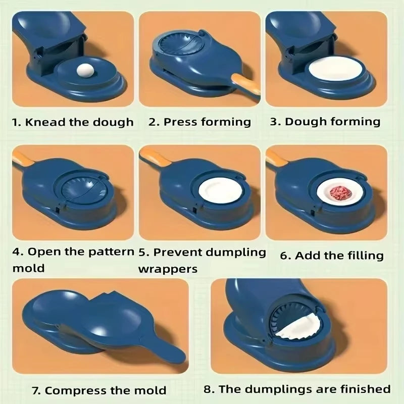 Dumpling Maker 125g Pressing Mould - Yellow
