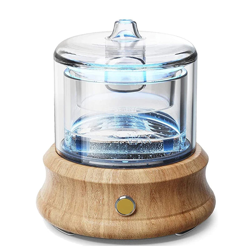 Diffuser Humidifier Portable LED Glass Aroma Mist Machine 80ml USB Desktop Home Decor