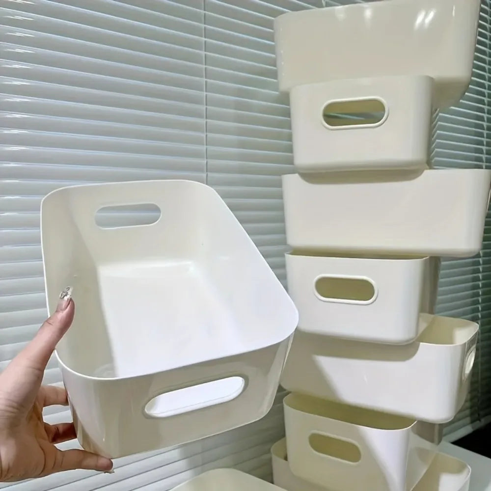 Storage Basket 10 Piece Plastic Desktop Organiser for Kitchen Bathroom and Office