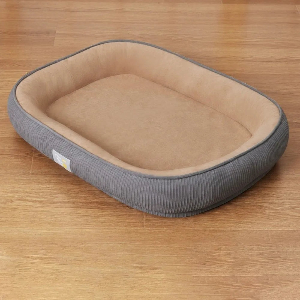 Pet Cushion Raised Thickened Pet Bed Removable Washable Warm Sleeping Pad for Dogs and Cats – Khaki