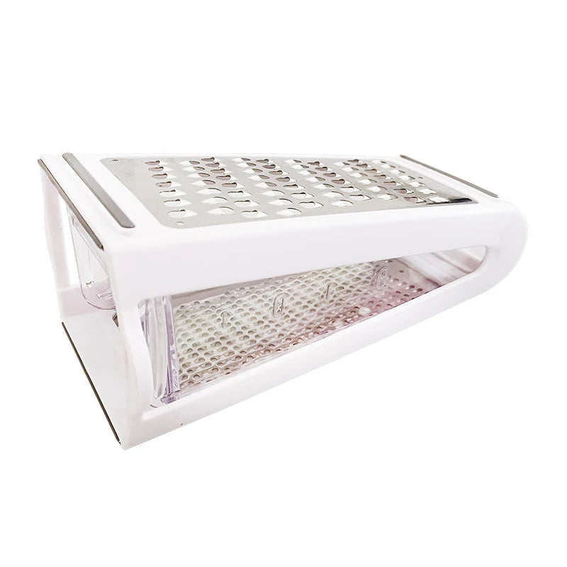 Double-Sided Cheese Grater Multifunctional Vegetable Chopper Slicer – White