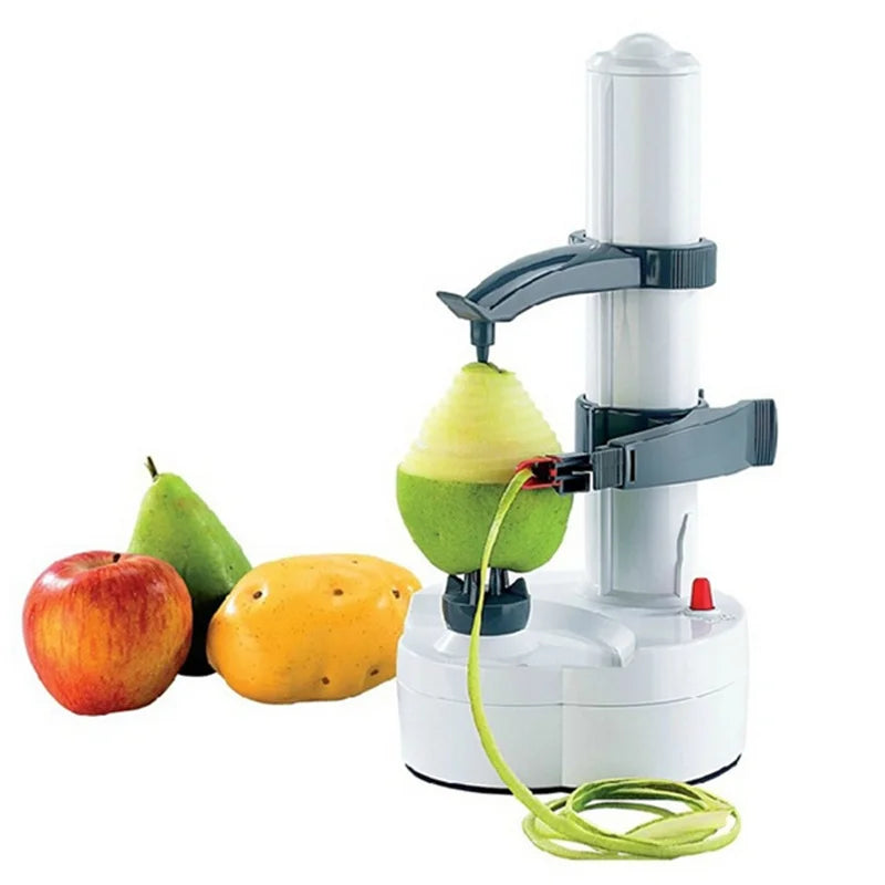 Electric Apple Peeler 28.5cm Automatic Fruit Vegetable Peeler Cutter Slicer - White