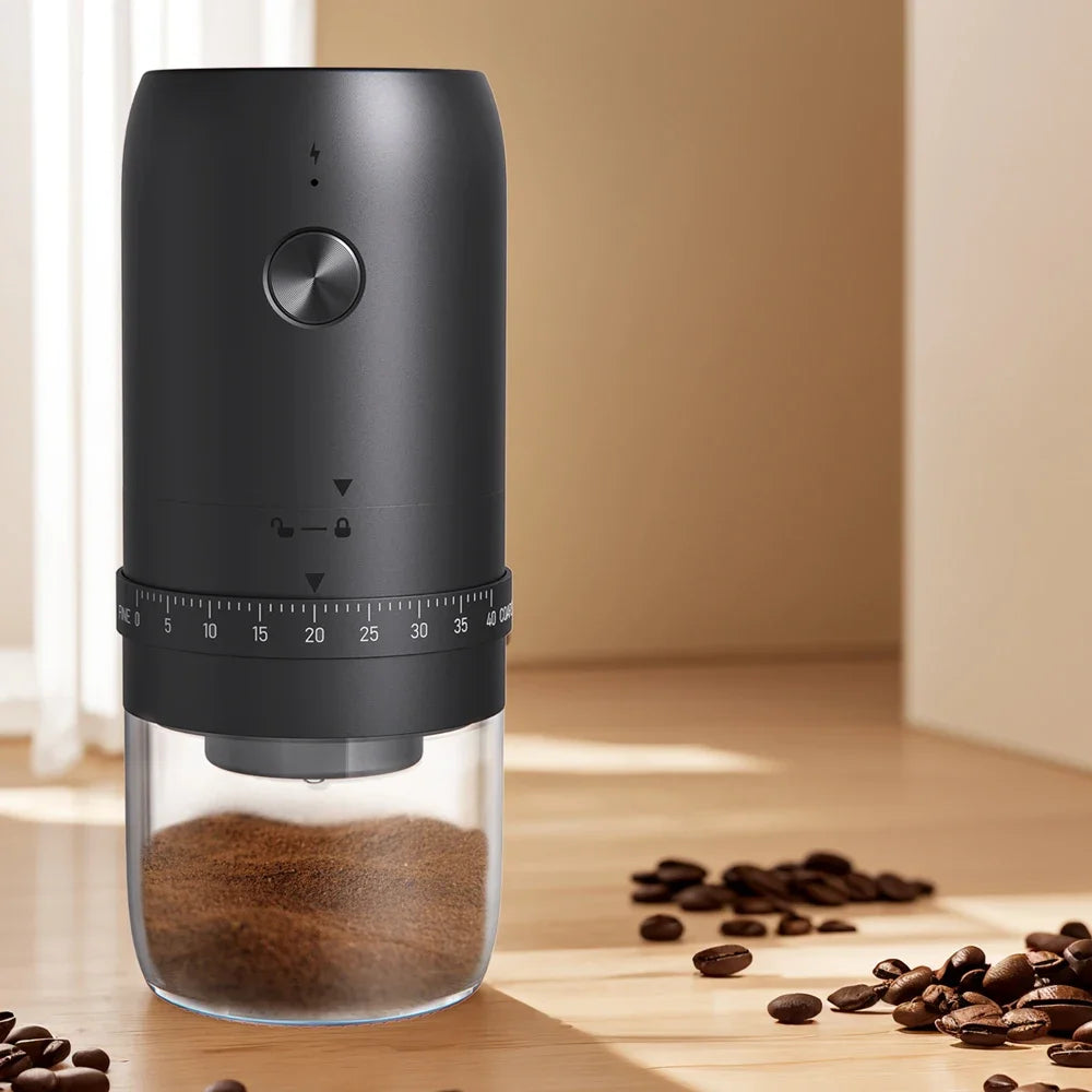 Coffee Grinder Wireless Portable Electric Burr Grinder 40 Adjustable Settings Rechargeable