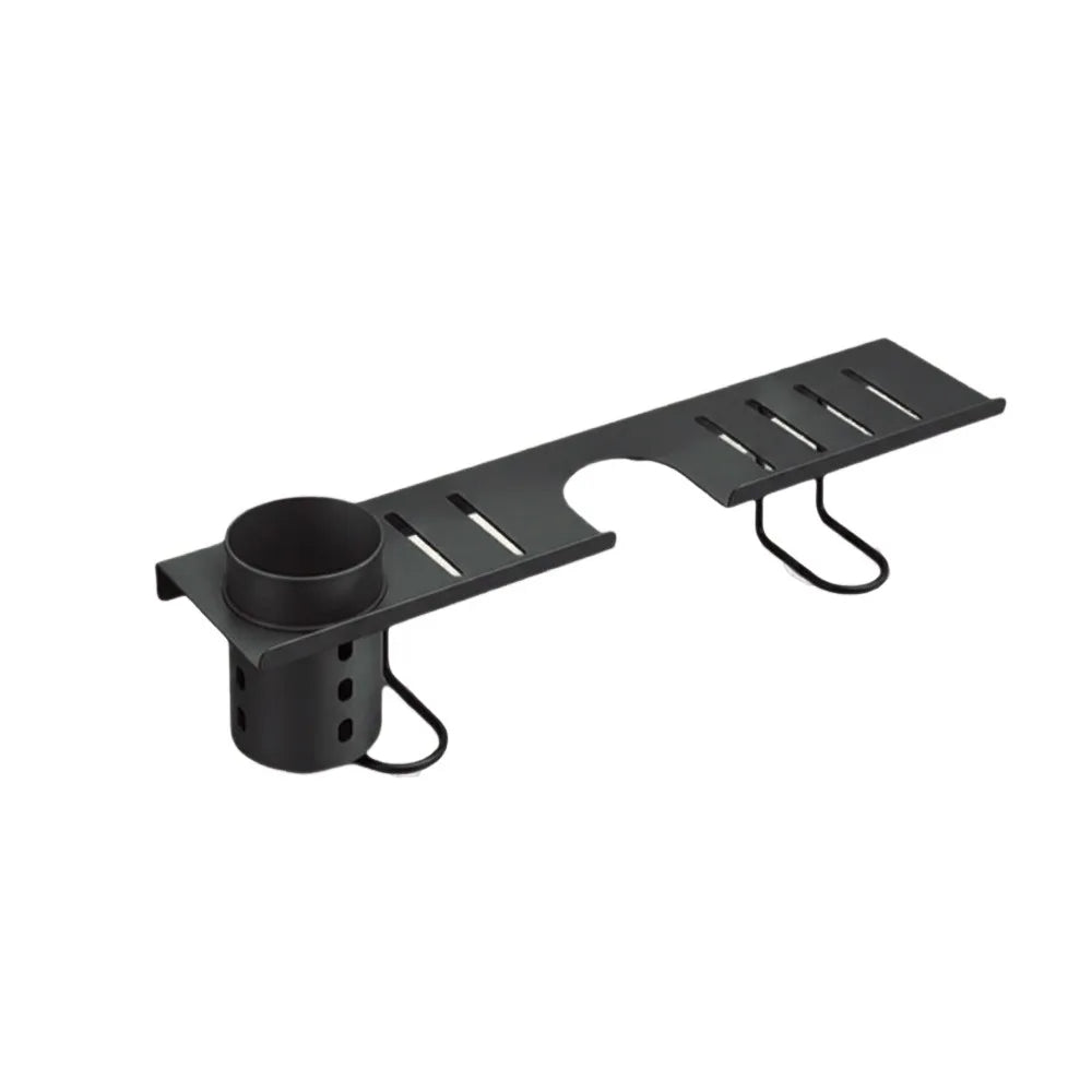 Bathroom Storage Rack Carbon Steel Drainage Shelf Over Faucet Organiser