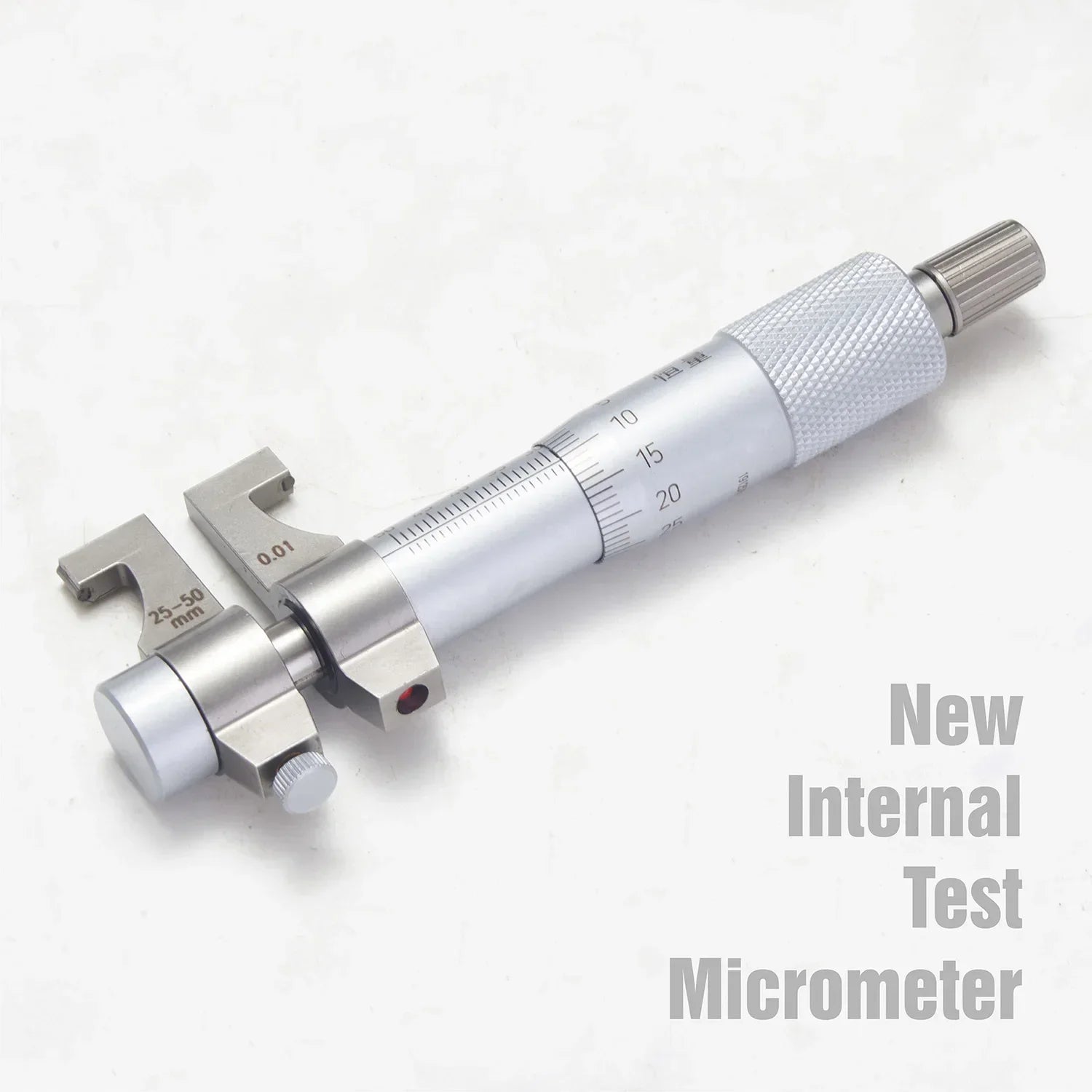 Internal Micrometer Heavy Duty Stainless Steel Precision Measuring Tool 50-75mm Range 0.01mm Accuracy