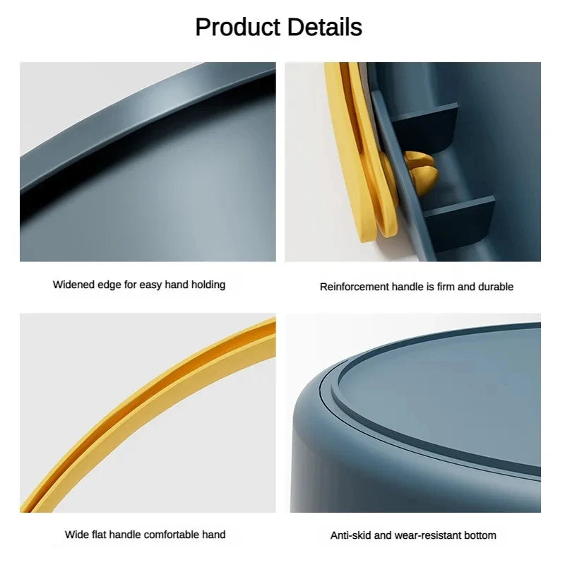Folding Bucket 16.8L Collapsible Portable Wash Basin Outdoor Home - Yellow