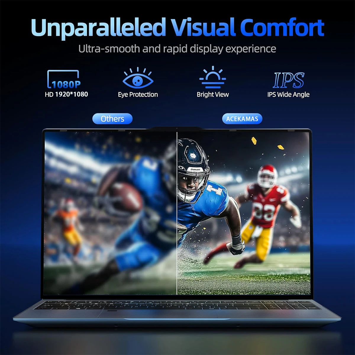 Laptop 15.6 Inch Intel Core i9 16GB RAM 256GB SSD Windows 11 Pro Fingerprint Unlock