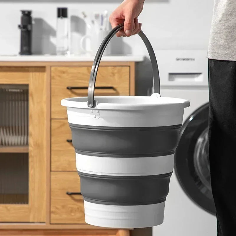 Collapsible Folding Bucket with Handle Space Saving Portable Water Bucket – 10L