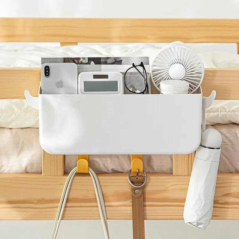 Storage Rack 31cm Hanging Bedside Organizer - White