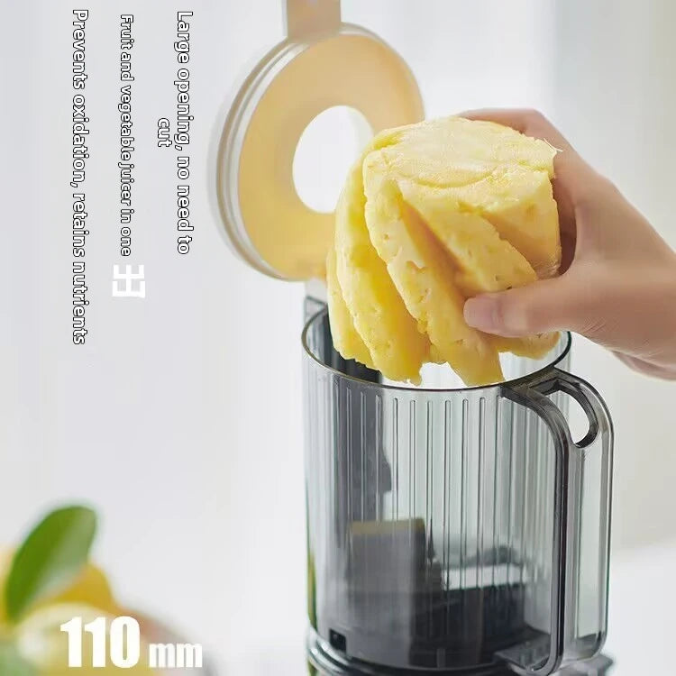 Juicer Machine 1500mL Low Speed Automatic Pulp Separation Cold Press Extractor – White