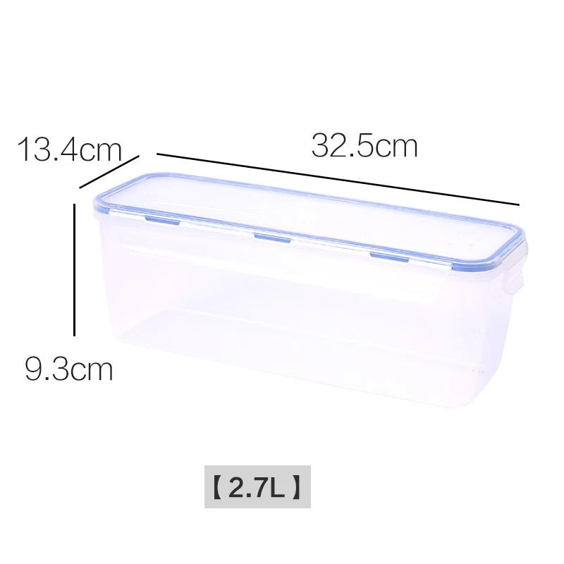 Large Plastic Bread Loaf Storage Container Airtight Bread Box with Lid