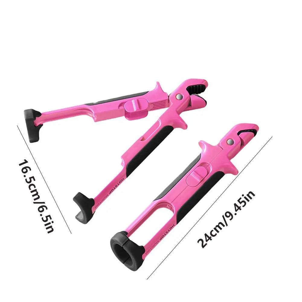2 in 1 Anti Scald Bowl Gripper Heat Resistant Silicone Plate Lifter Clip – Pink