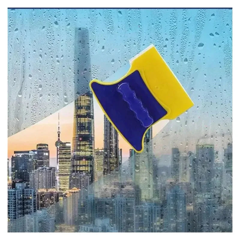 Magnetic Window Cleaner Double-Sided Glass Wiper with 1.2m Rope for 3–8mm Windows - 1 Pc