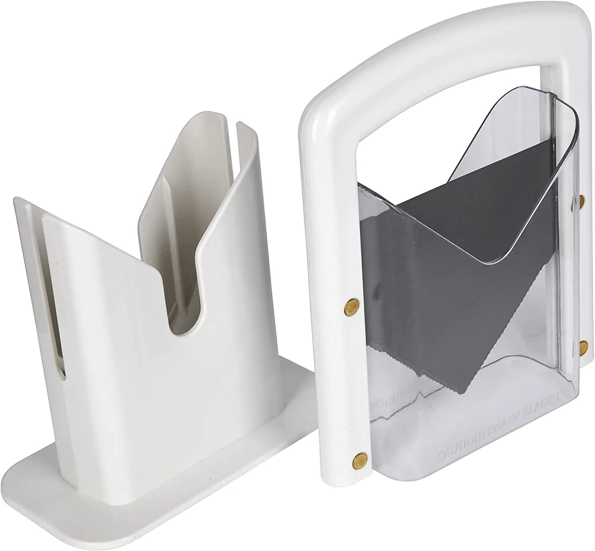 Bagel Guillotine Slicer Stainless Steel Serrated Blade Bread Cutter – Black