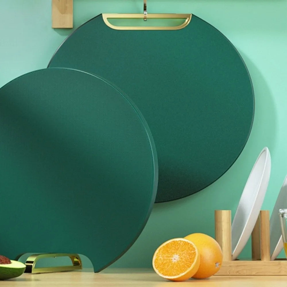 31cm Antibacterial Round Cutting Board BPA Free Non Slip Food Grade Chopping Board for Meat Vegetables and Fruit