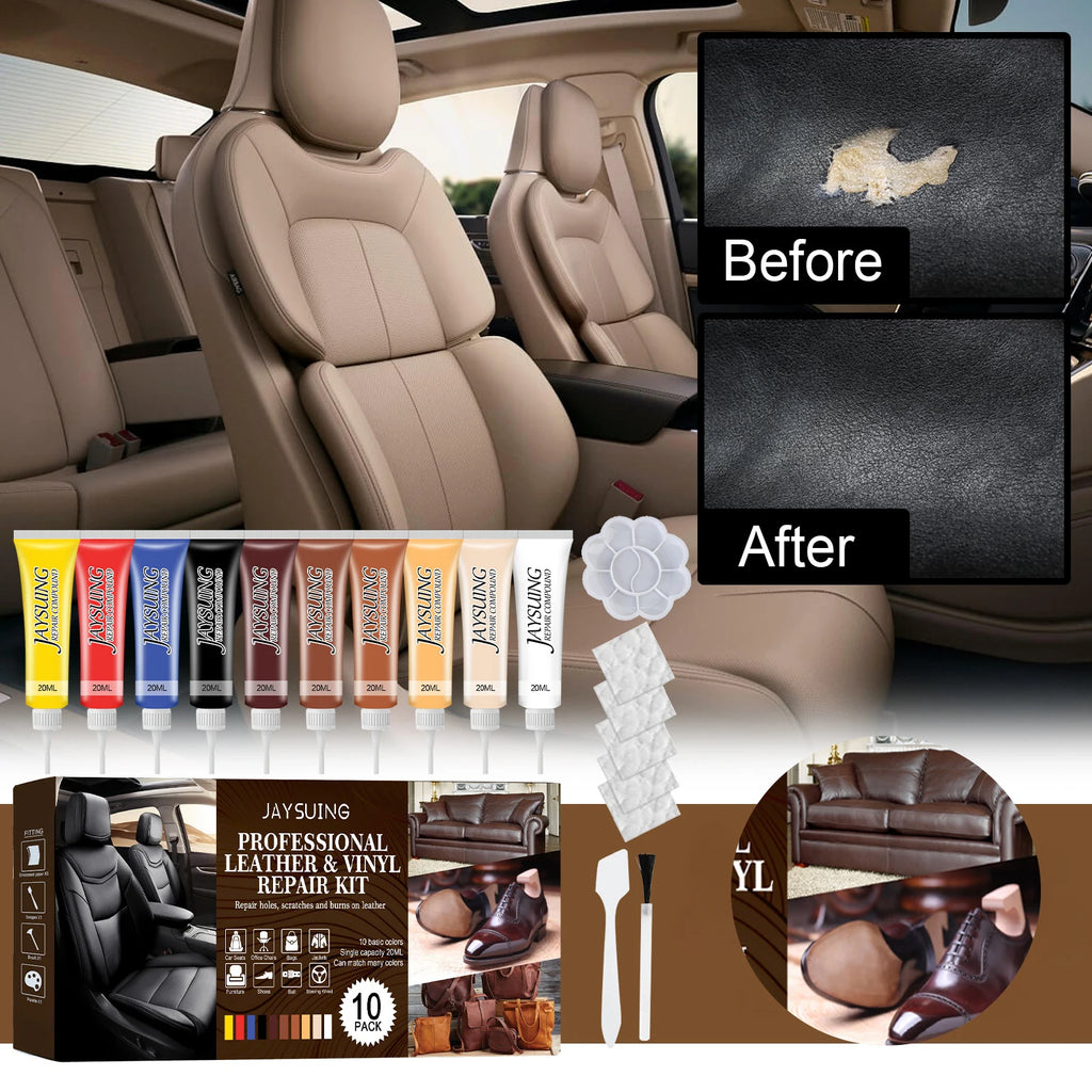 Leather Repair Kit Leather Vinyl Repair Kit Vinyl and Leather Repair Kit for Bag Shoes Furniture Cleaning Protecting