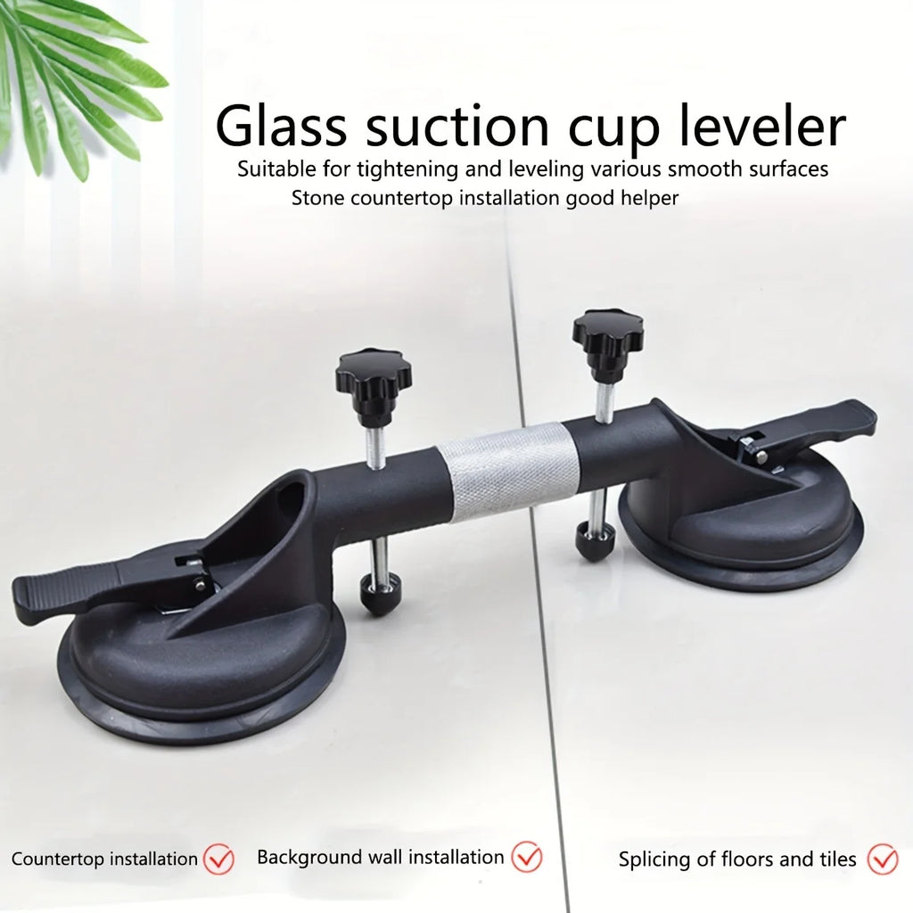 Glass Suction Cup Lifter Heavy Duty Aluminum Vacuum Plate Handle Dual Pad Lifting Tool