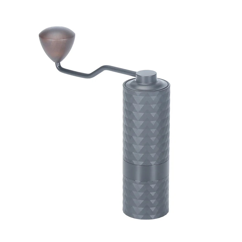 Manual Coffee Grinder 16.5cm Stainless Steel Burr Adjustable Hand Grinder - Black