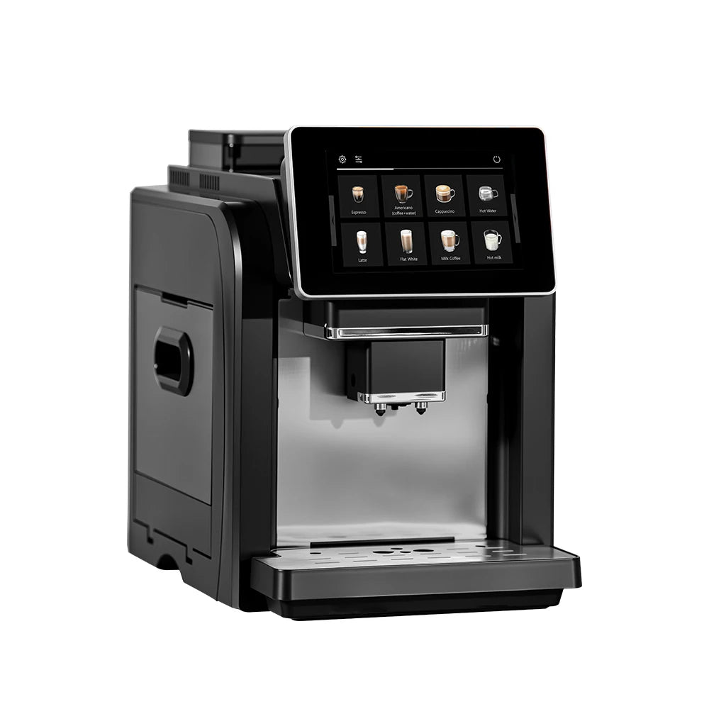 Automatic Espresso Coffee Machine 21 Beverage Touch Screen Grinder Milk Frother AU Plug – Black