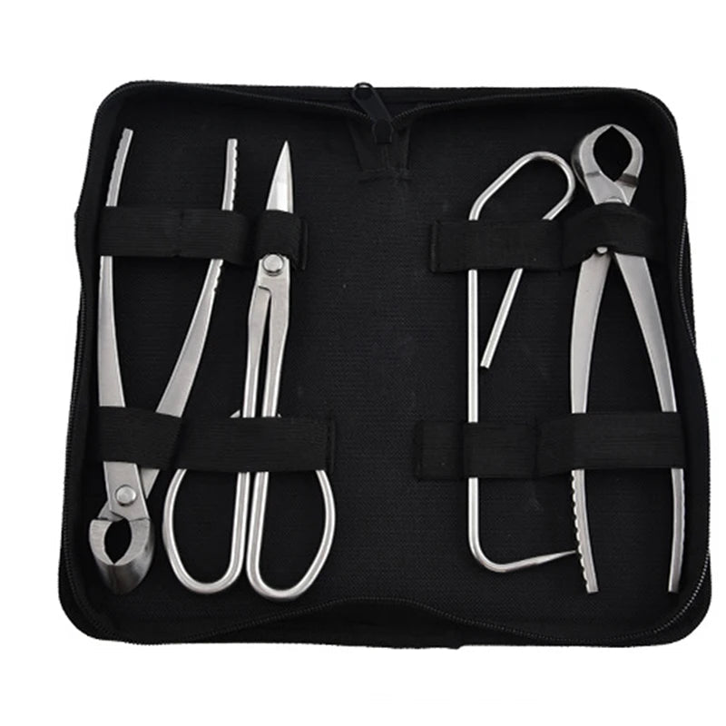 Bonsai Pruning Shears Set – 4-Piece Hand Pruner Scissors for Gardening & Tree Trimming