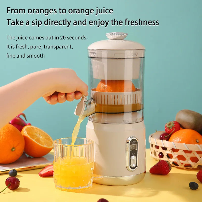 Portable Juicer 600 mL USB-C Rechargeable 3-Speed Citrus Fruit Blender - Green