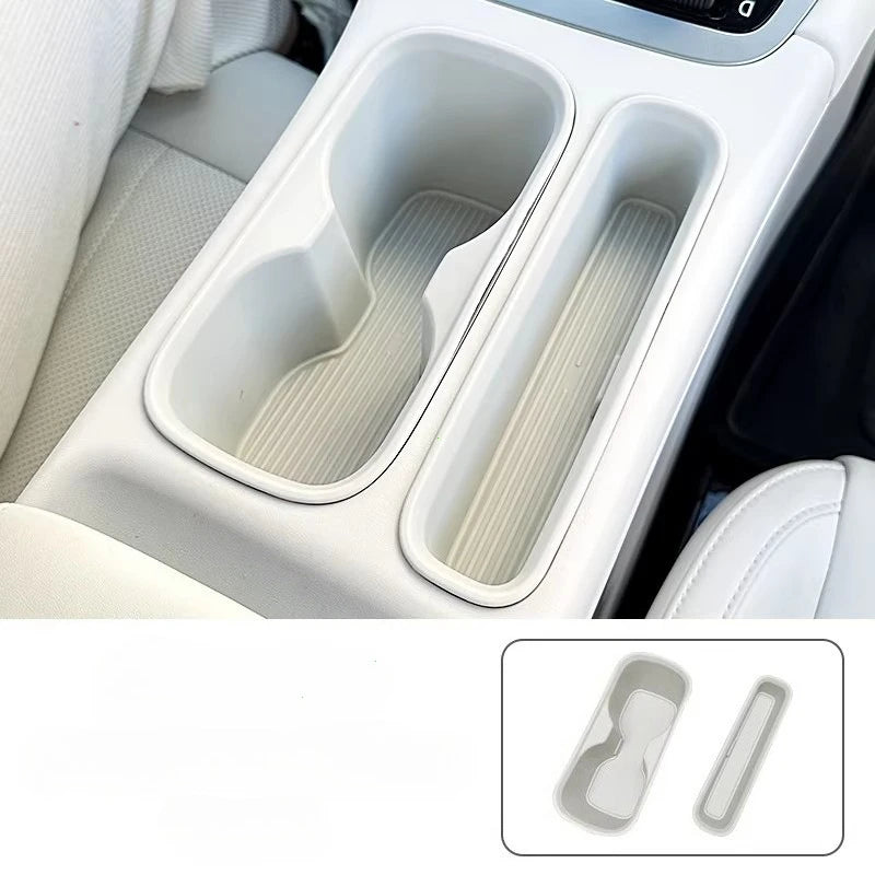 Centre Console Storage Tray Custom Fit 30cm Silicone Insert with Cup Holder and Organiser - Pink