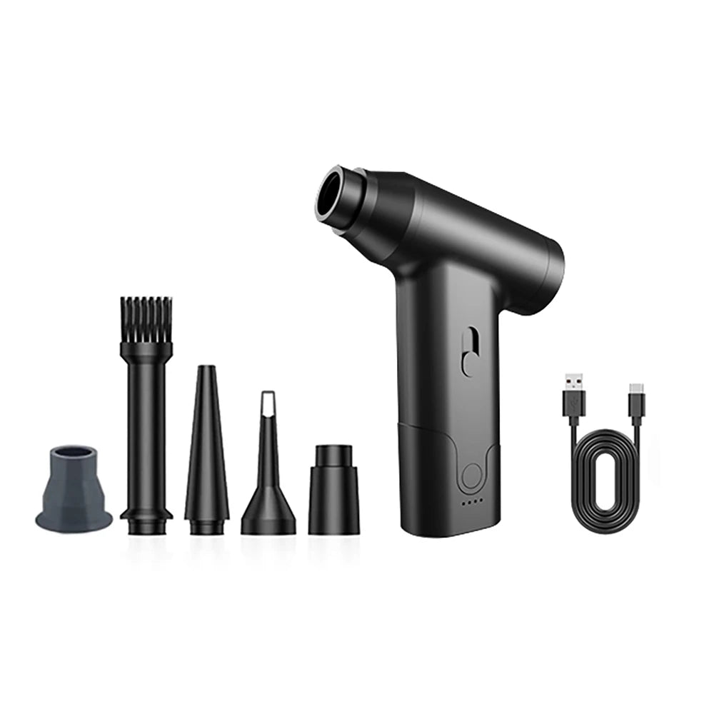 Air Blower Rechargeable Cordless Handheld Dust Cleaning Tool for Computer Car and Sofa