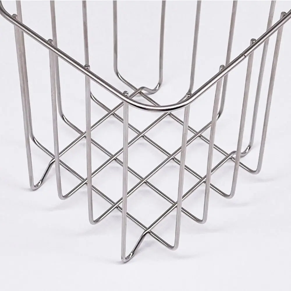304 Stainless Steel Trash Bag Holder Kitchen Sink Garbage Bag Rack Countertop Waste Organizer Square