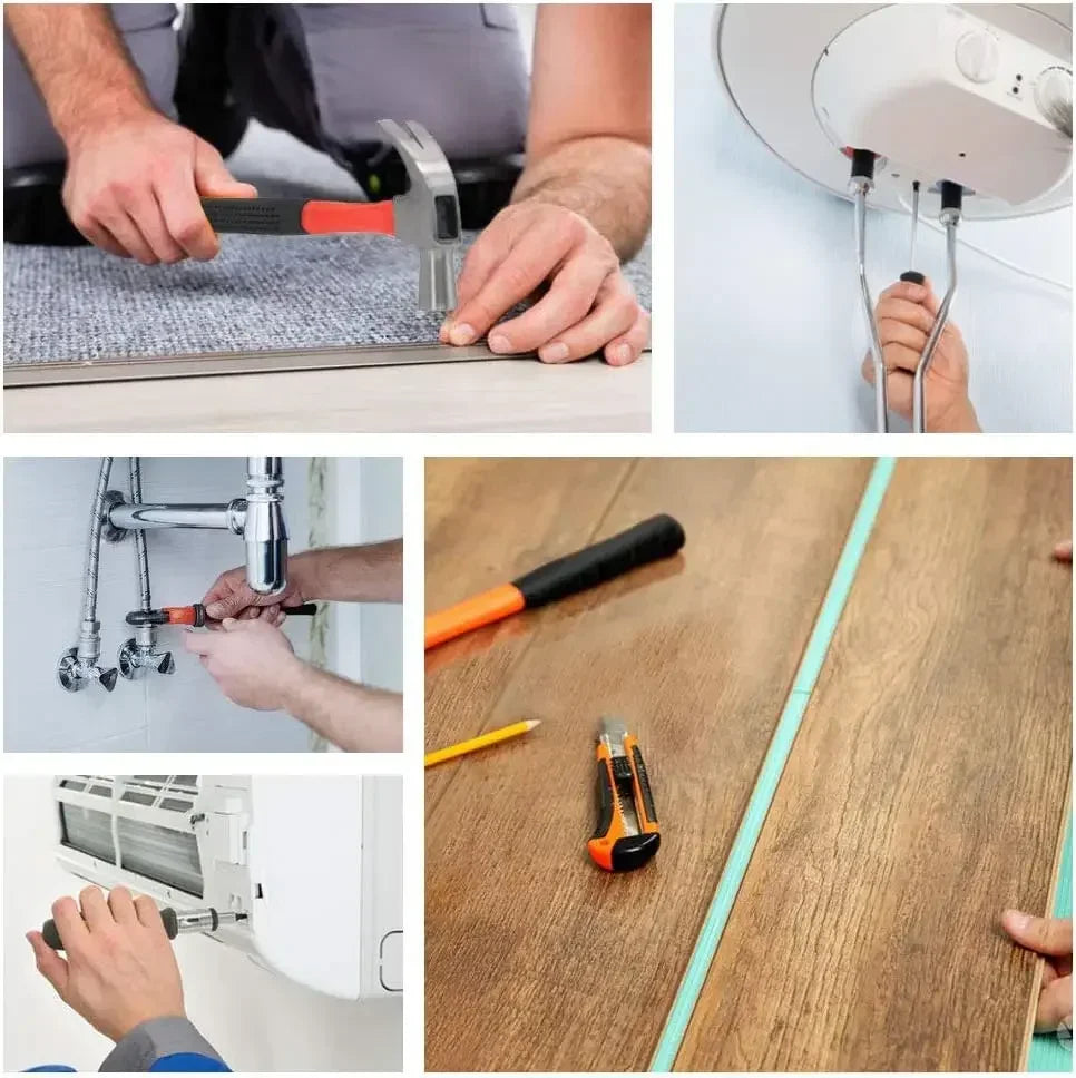 102PCS Household Tool Set Electrician Car Repair Woodworking Tools Combination Kit with Case