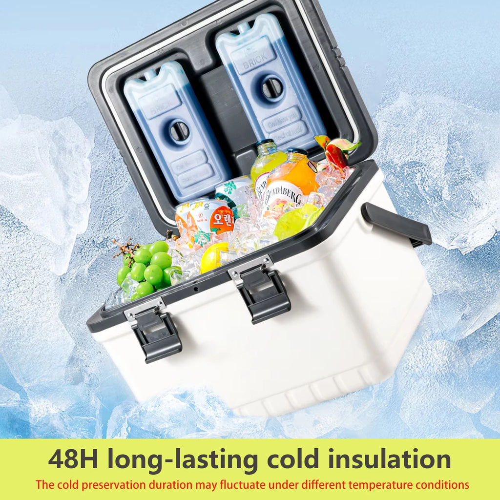 Camping Cooler Box 13.5L Portable Insulated Ice Chest Picnic Fishing Cooler