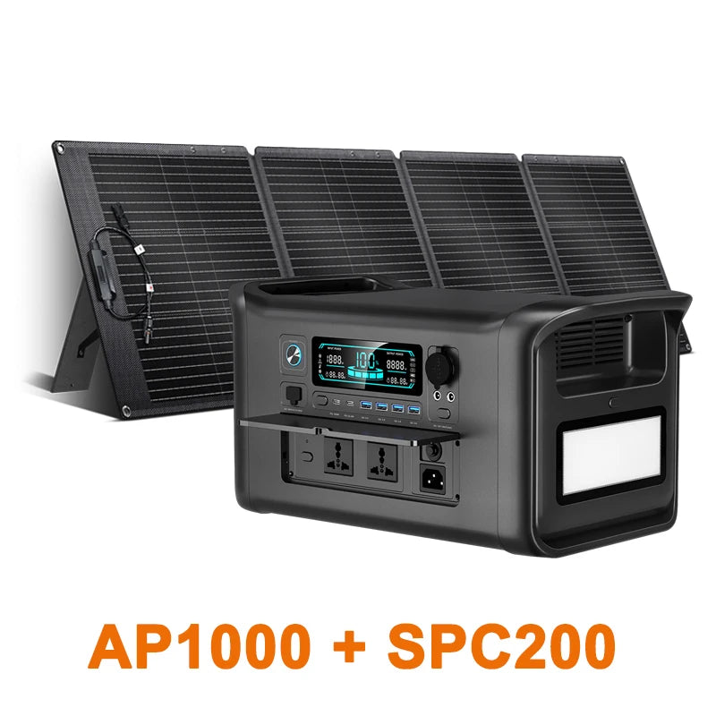 Portable Power Station AP2000 2400W LiFePO4 Solar Generator UPS Backup Battery