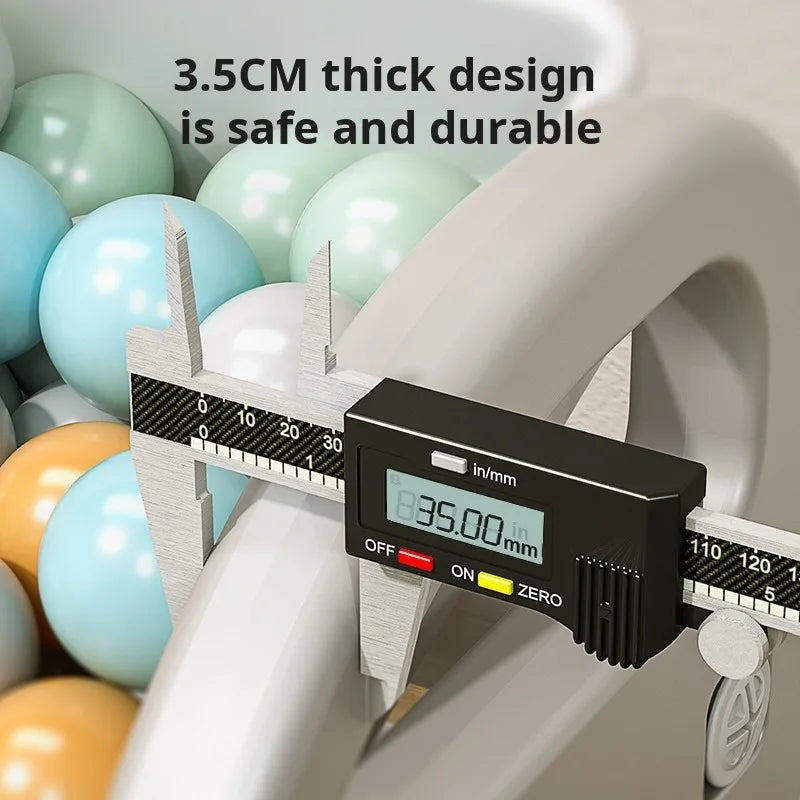 3-Tier Large Capacity Storage Cabinet Floor Standing Plastic Organiser - Grey