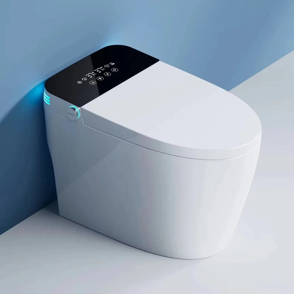 Smart Toilet Auto Flush Warm Seat Bidet with Air Dryer Night Light