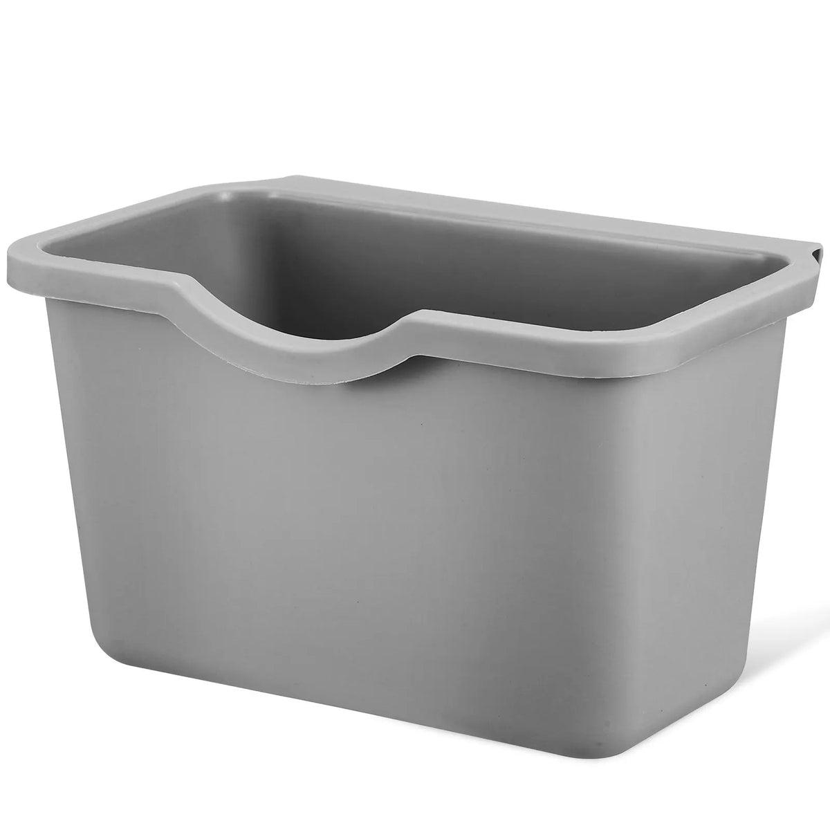 Hanging Kitchen Trash Can 20.8cm Space Saving Cabinet Door Mounted - Grey