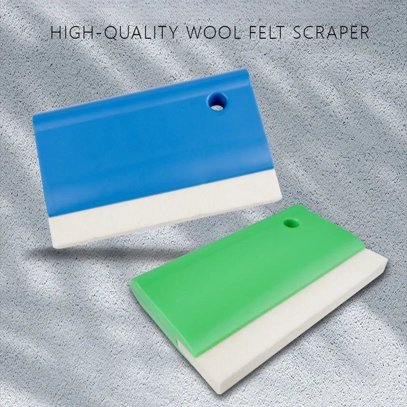 Vinyl Application Squeegee 14cm Wool Felt Edge Scratch Resistant Film Installation Tool