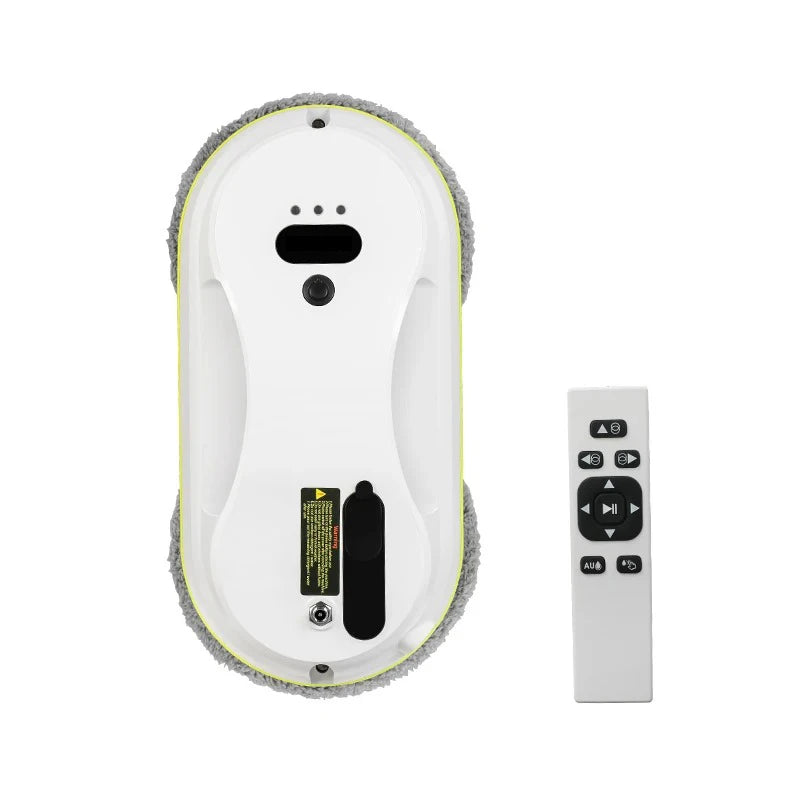 Window Cleaning Robot 5600Pa Smart Glass Cleaner with Water Spray Remote Control and UPS Protection – White