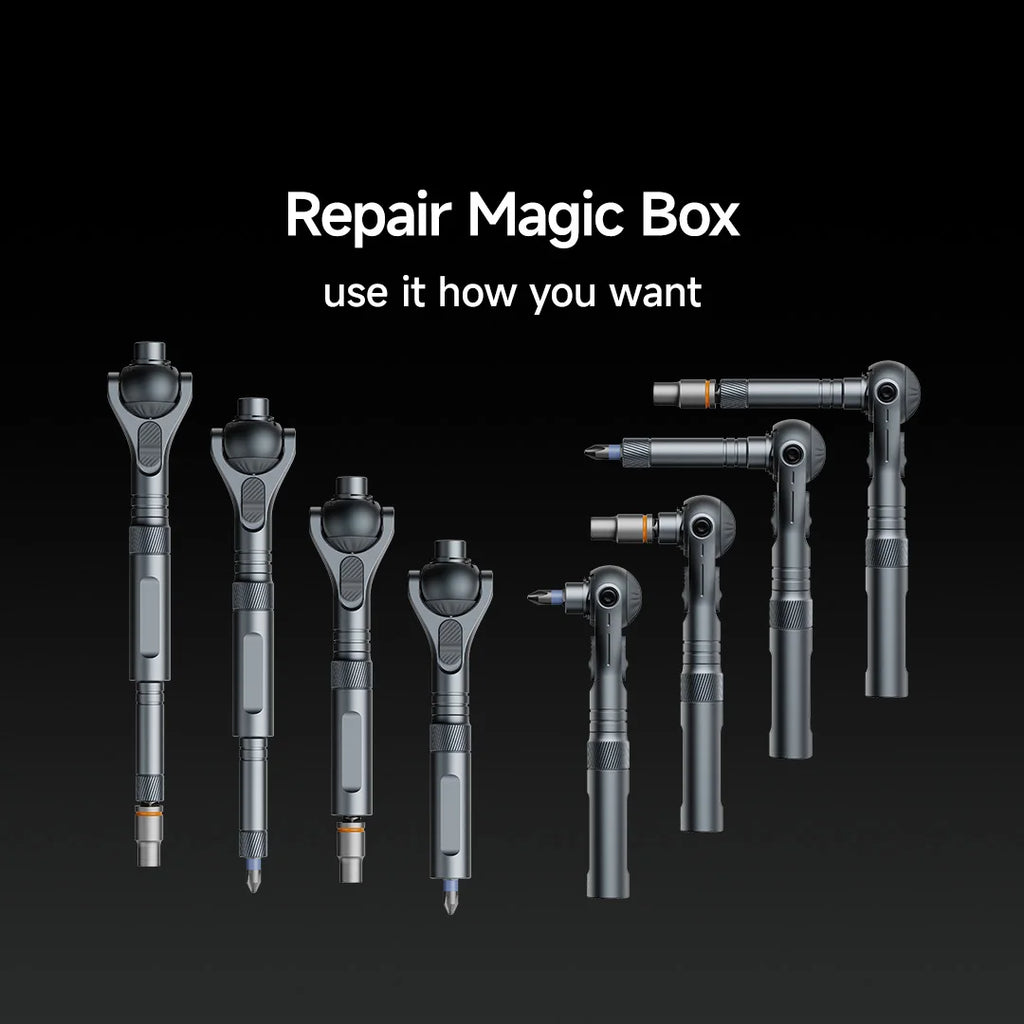 Heavy Duty 40 Piece Ratchet Screwdriver Set Multi Function Magnetic Bit Driver Repair Tool Kit
