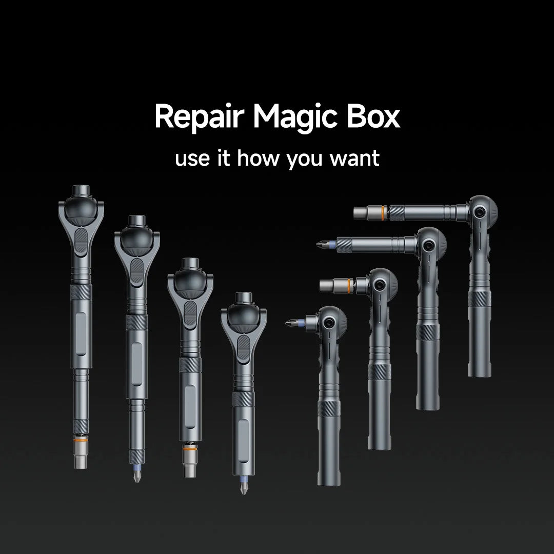 Heavy Duty 40 Piece Ratchet Screwdriver Set Multi Function Magnetic Bit Driver Repair Tool Kit