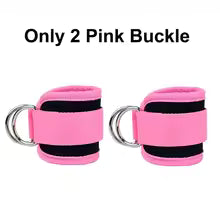 Ankle Strap Resistance Bands Set Adjustable Elastic Leg Training Workout Equipment - Pink