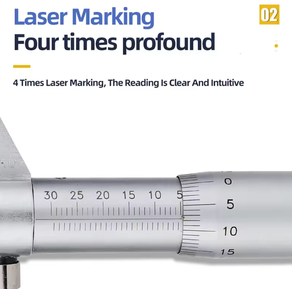 Internal Micrometer Heavy Duty Stainless Steel Precision Measuring Tool 75-100mm Range 0.01mm Accuracy