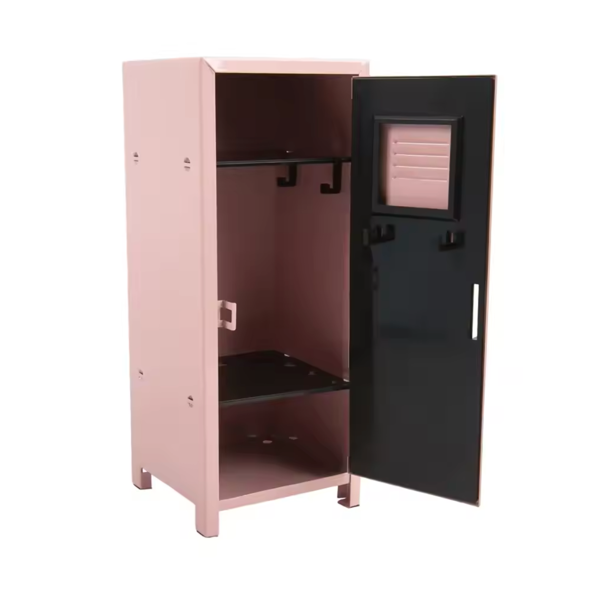 Storage Cabinet Portable Metal Desktop Locker 2 Tier Organizer - Purple