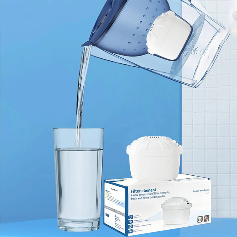 Water Filter Pitcher 3.5L BPA Free Household Water Purifier Jug with Activated Carbon Cartridge – Blue