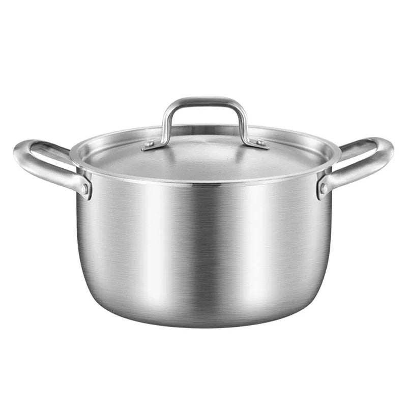 Soup Pot 28cm 316 Stainless Steel Deep Cooking Stock Pot with Lid