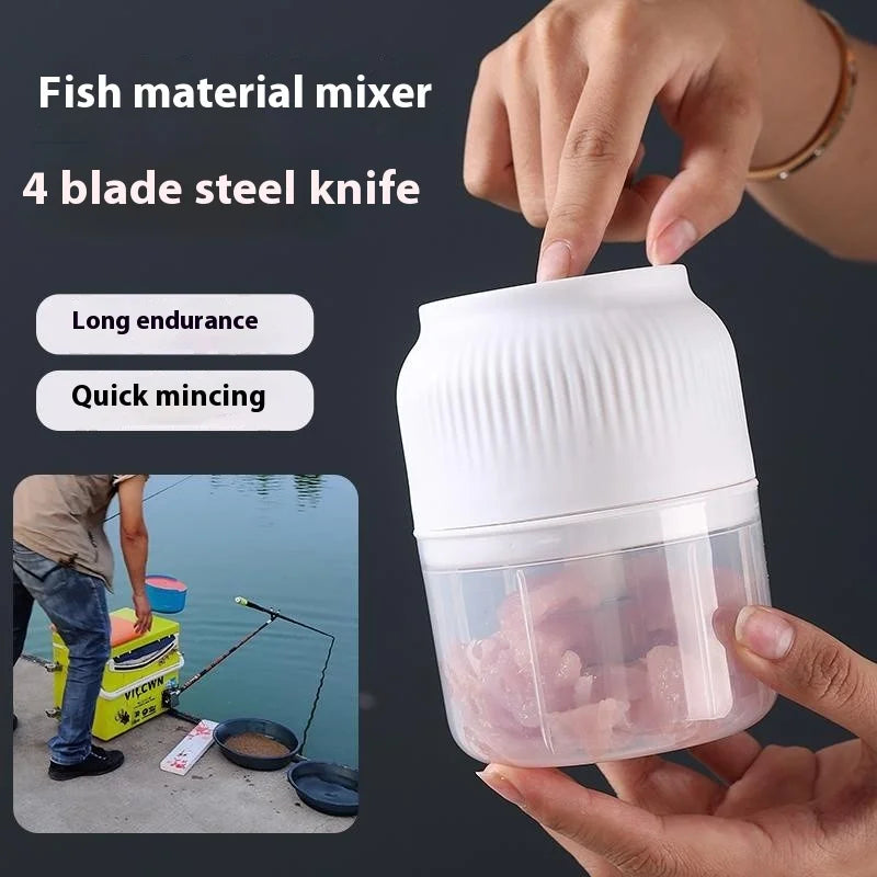 Electric Food Chopper 300mL USB Rechargeable Mini Garlic Meat Vegetable Grinder – White