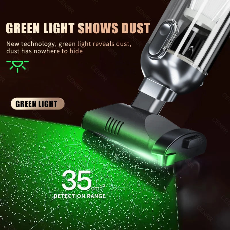 Vacuum Cleaner 6000mAh Cordless Handheld Blower and Suction Tool with 9 Accessories